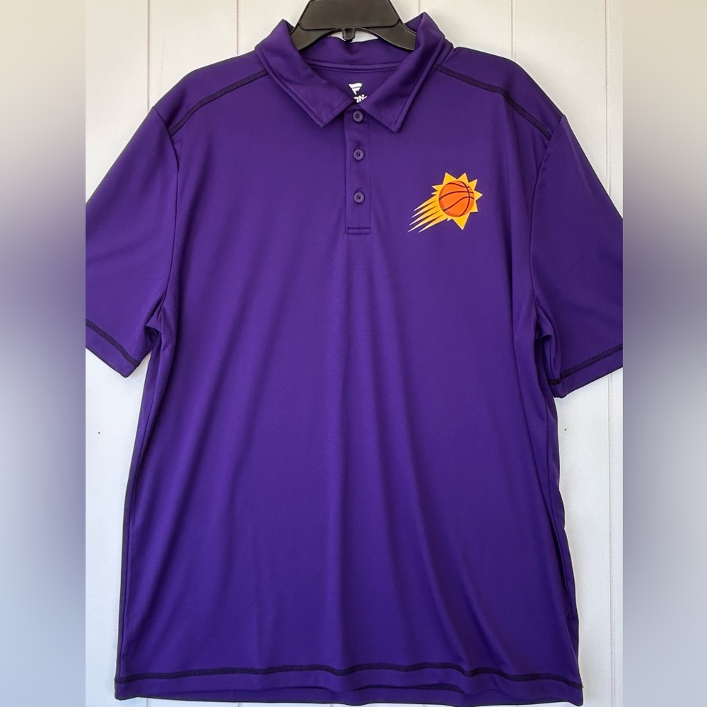 Fanatics Brand Phoenix Suns Stretch Polo Shirt Purple Size XL‎